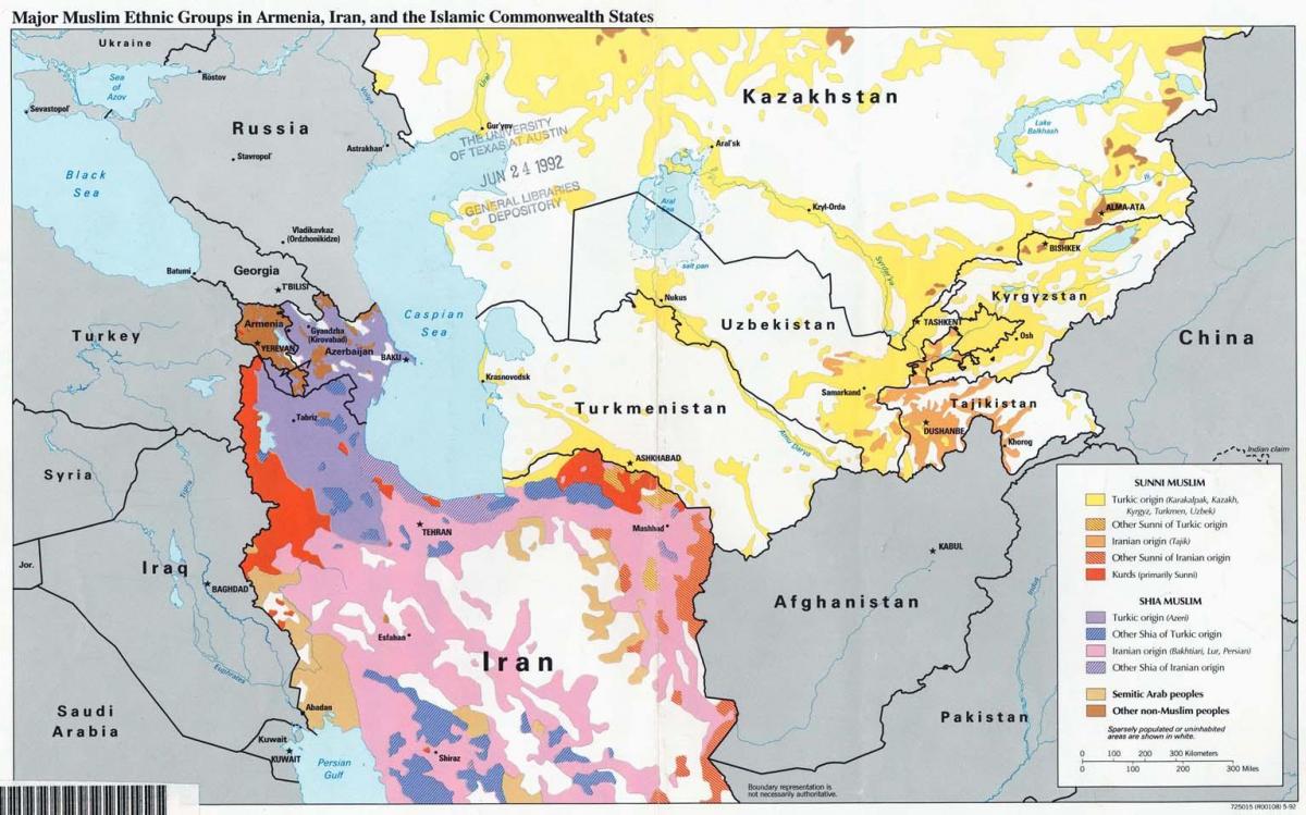 نقشہ قازقستان کے مذہب