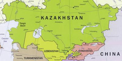 نقشہ کے tengiz قازقستان