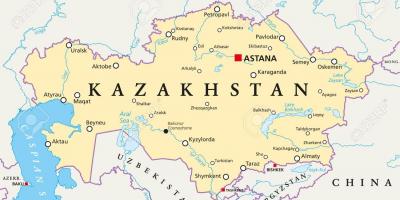 نقشہ کے آستانہ میں قازقستان